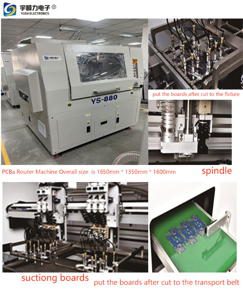 切割精度：±0.08mm在線(xiàn)視覺(jué)輔助自動(dòng)PCB分板機(jī)YS330AT